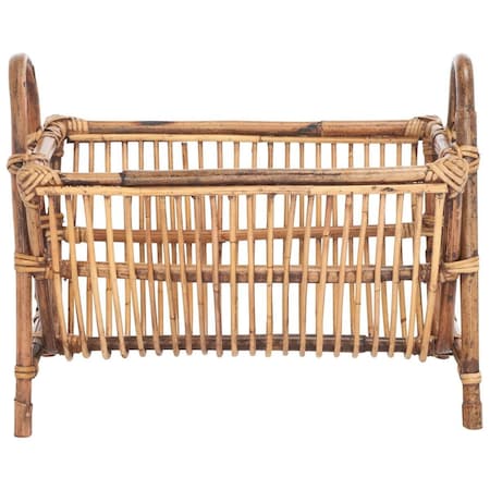 Safavieh 20.1 x 11.8 x 15.7 in. Jove Newspaper Rack, Honey Brown Wash STG6500A